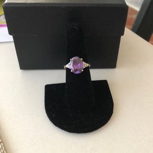 14k gold setting gems are synthetic ring sz 6 3/4